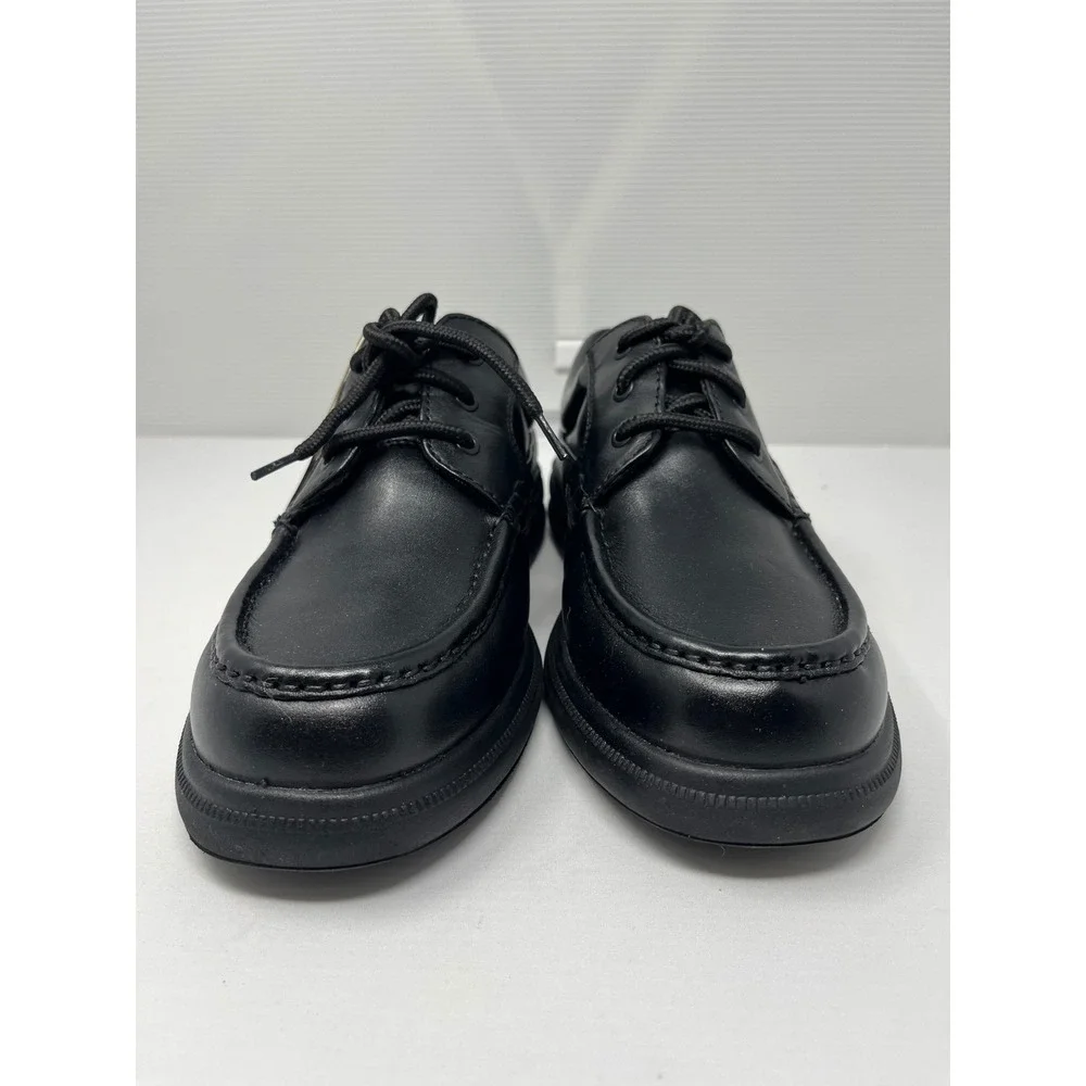 Hush Puppies Mens Zero G Black Leather Oxford Shoes Wide H18770 Size 10W